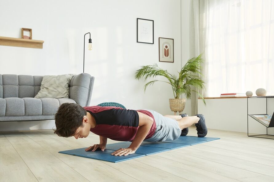 Attach to the board to develop the muscles of the press and back