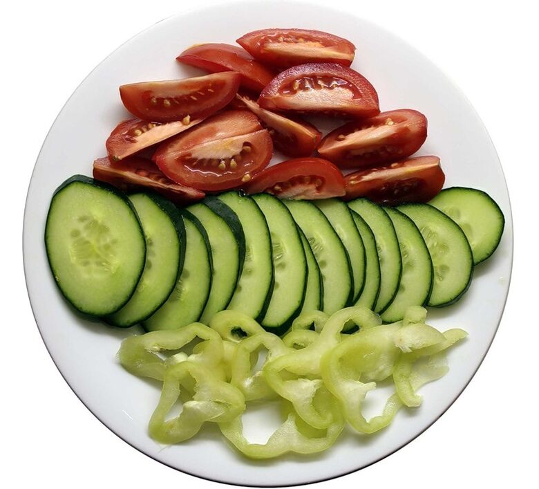 A vegetable dish for gastritis