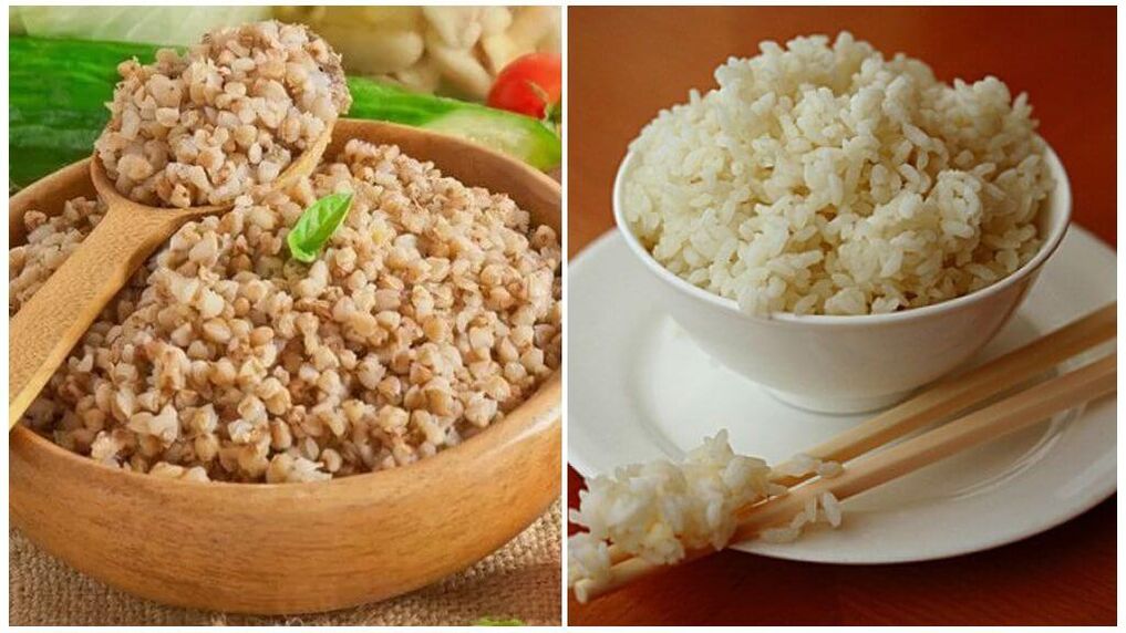 Buckwheat and rice diet for gout
