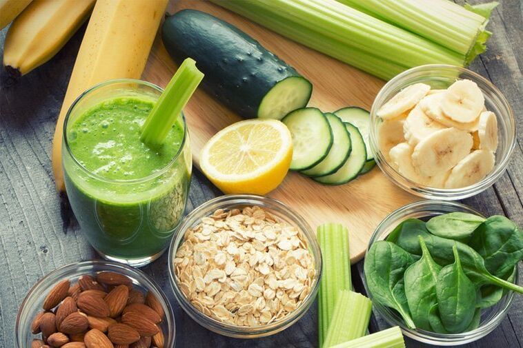 Fruits and vegetables with their own nutrition